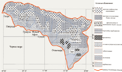 Абхазия геологическая карта