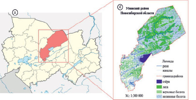 Карта убинского района